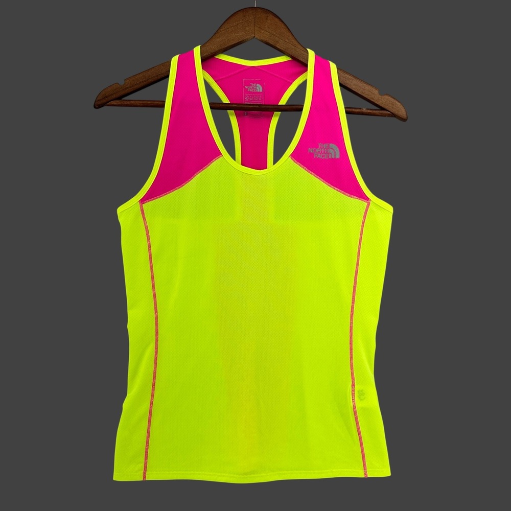 The North Face Flight Series FlashDry Racerback Tank Top Neon Yellow Womens S